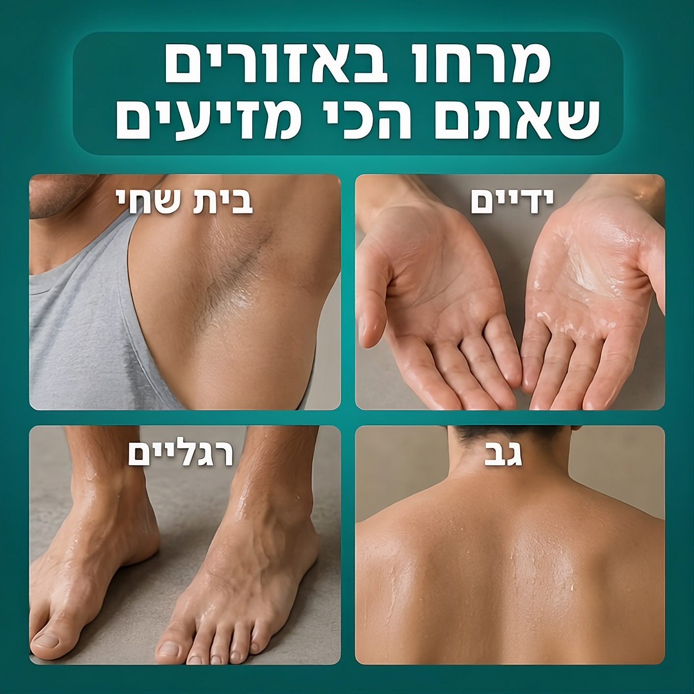 ג'ל מנטרל זיעה - PureDry™